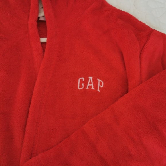 New Gap Kids Fleece Hooded Bathrobe Size 8t - Picture 6 of 6